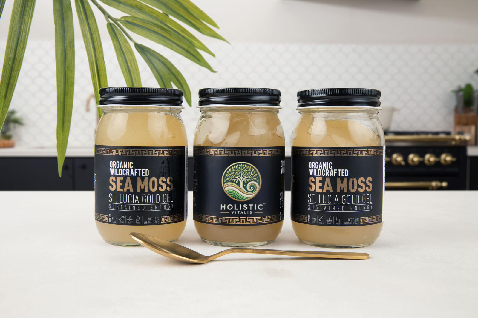 St Lucia Gold Sea Moss Gel Trio