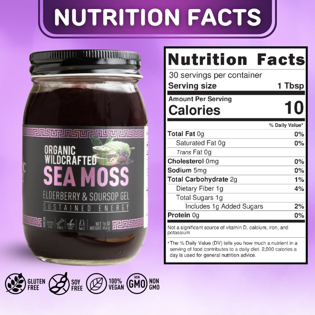 Elderberry & Soursop Sea Moss Gel