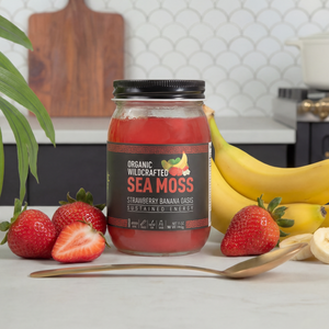 Strawberry Banana Oasis Sea Moss Gel by Holistic Vitalis