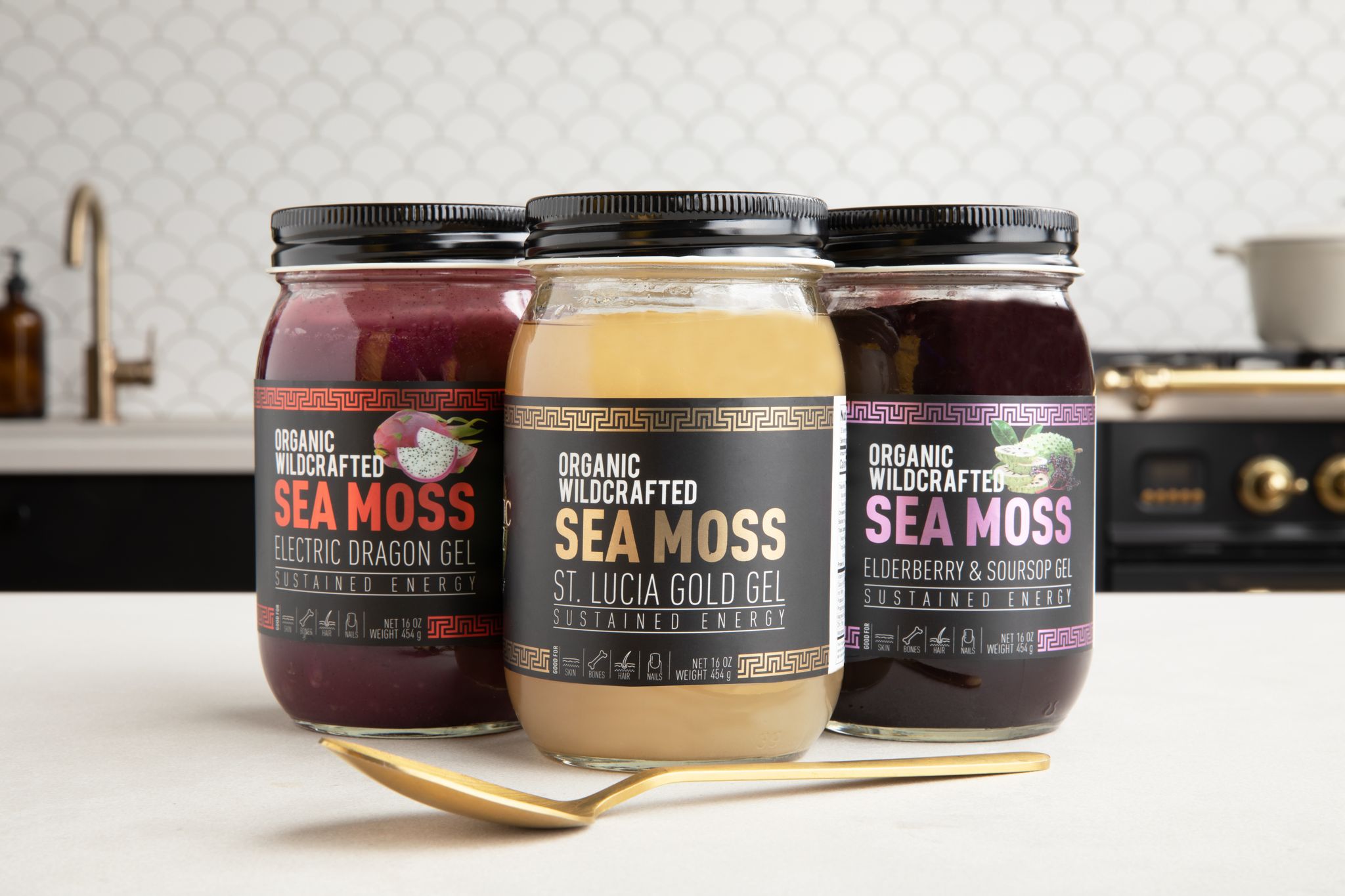 Holistic Vitalis: Wellness Trio Sea Moss Gel Bundle