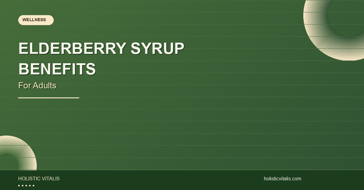 Exploring the Benefits of Elderberry Syrup for Adults - Holistic Vitalis Blog