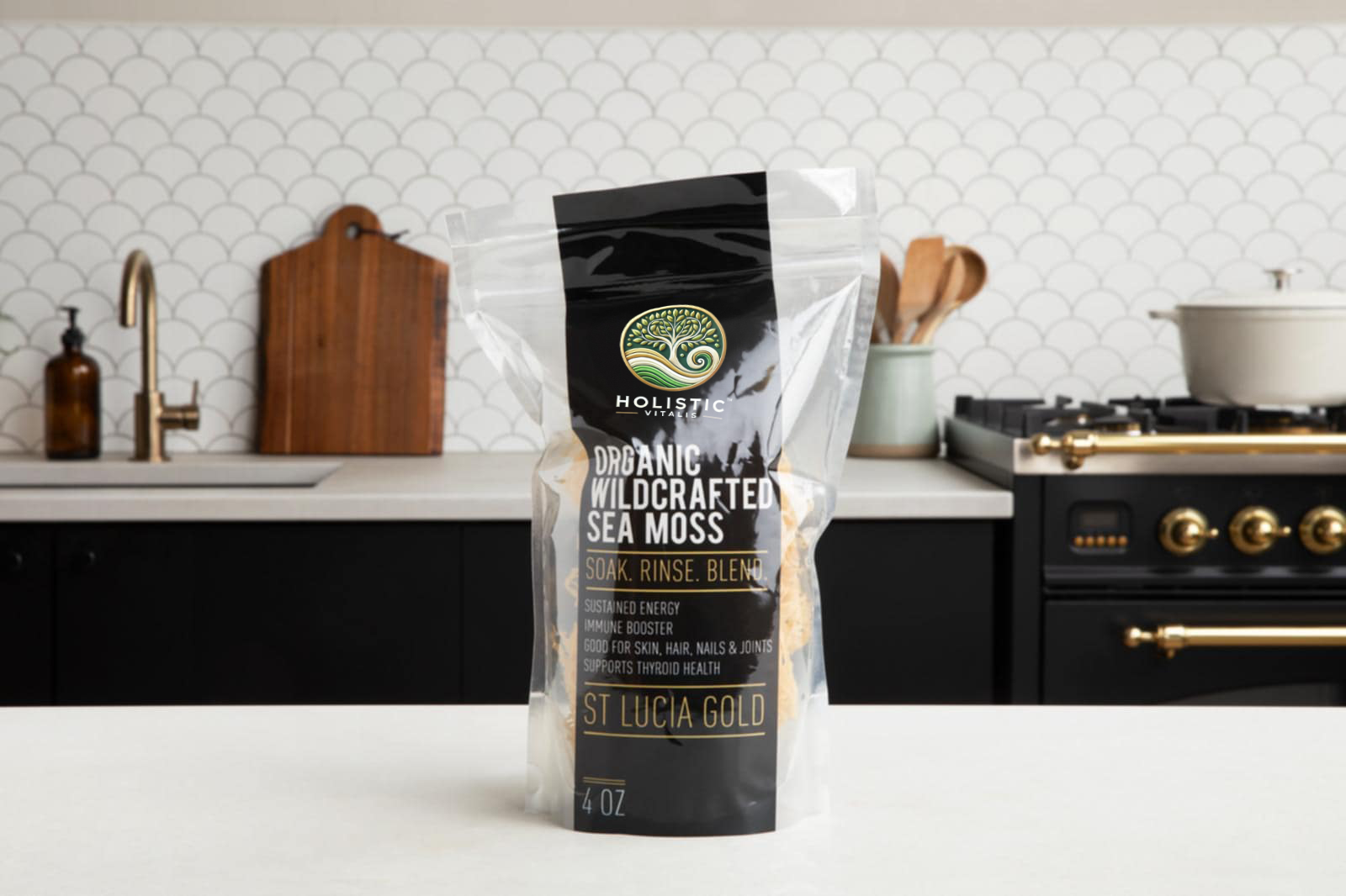 Raw St Lucia Gold Sea Moss