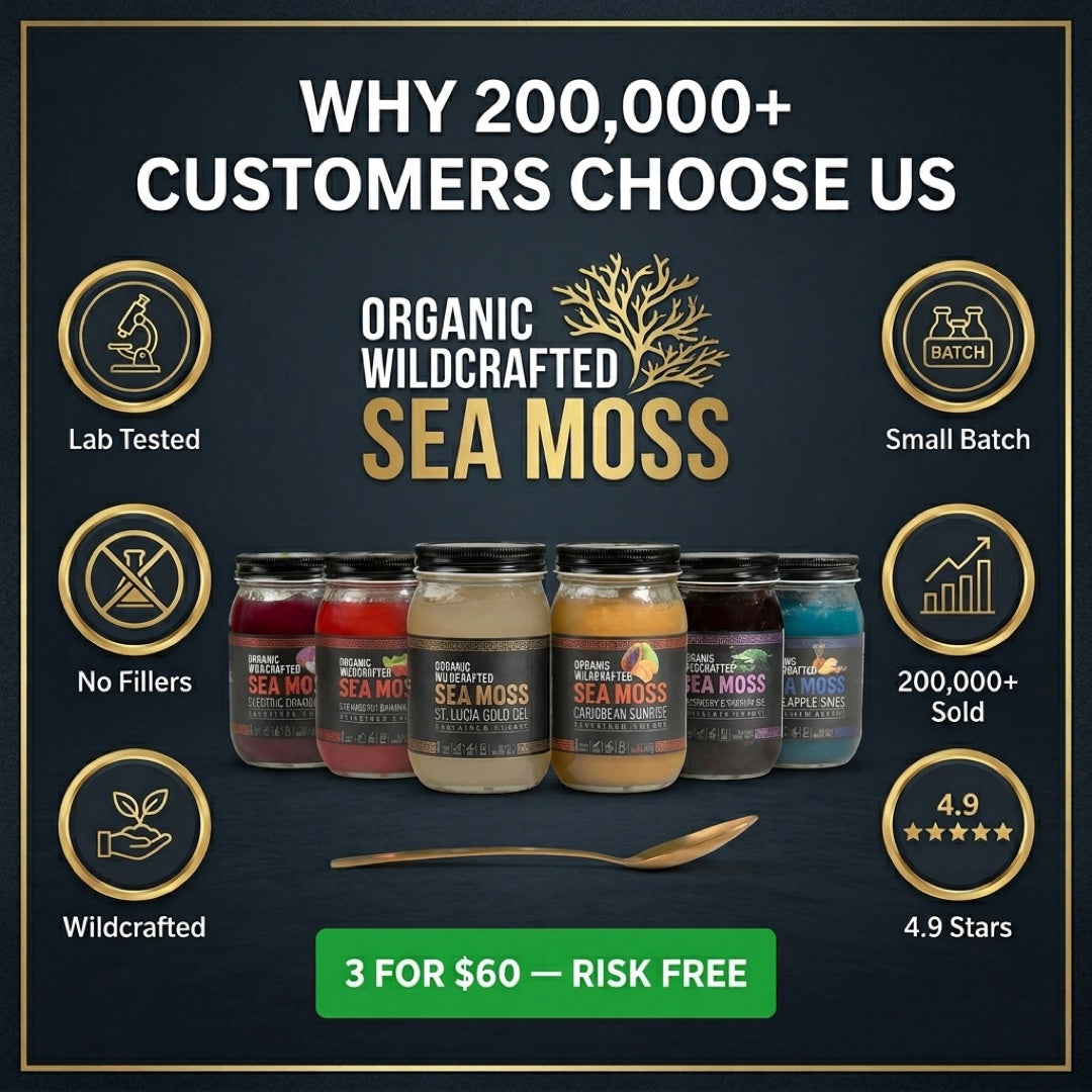 Pick any 3 sea moss gels for $60. Loved by 200,000+ customers.