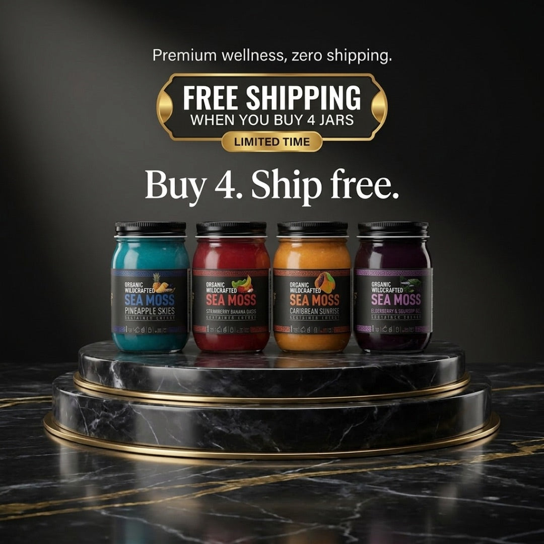 Buy 4 sea moss gels and get free shipping.